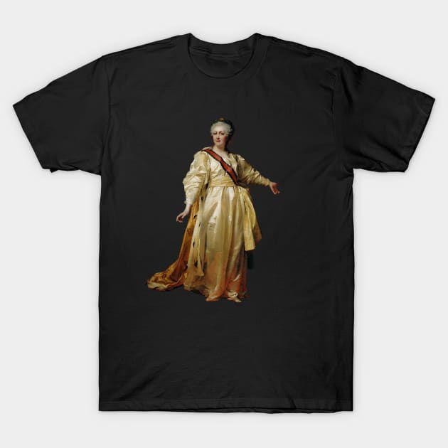 Portrait of Catherine II - Dmitry Levitsky T-Shirt by warishellstore